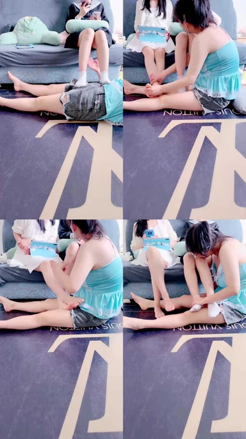 【苏恩】双S-白袜脚踩闺蜜聊天【完整版】