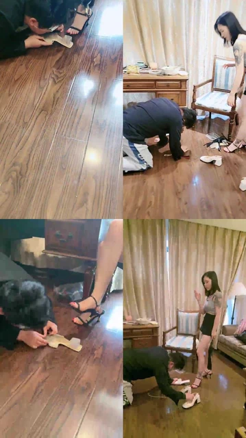 【筱月】姐妹花犬化-脚下喂食/脚踩碾压/强迫圣水【双视角版】