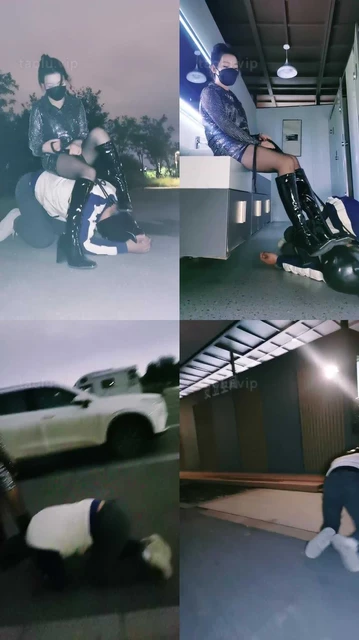 【幽魅】深夜户外遛狗骑马爬行/公厕处刑【完整版】