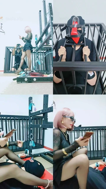 【媚娘】高跟踩踏/闻高跟/关狗笼/人肉坐垫