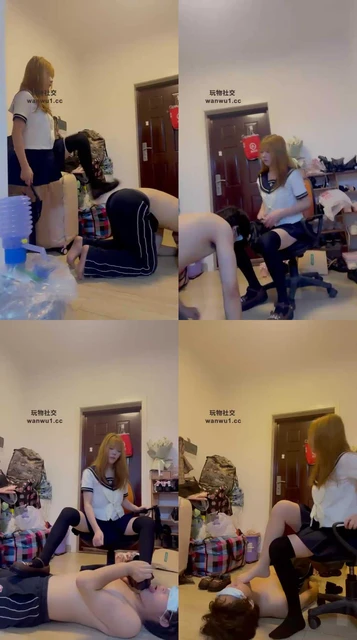 【小妍】JK学生主-耳光/踢裆/开发圣水