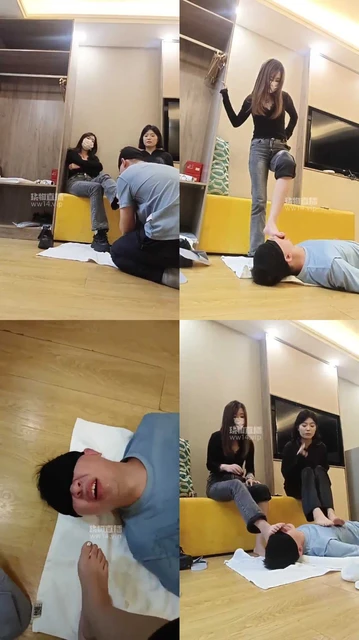 【GL】带素人 深喉耳光