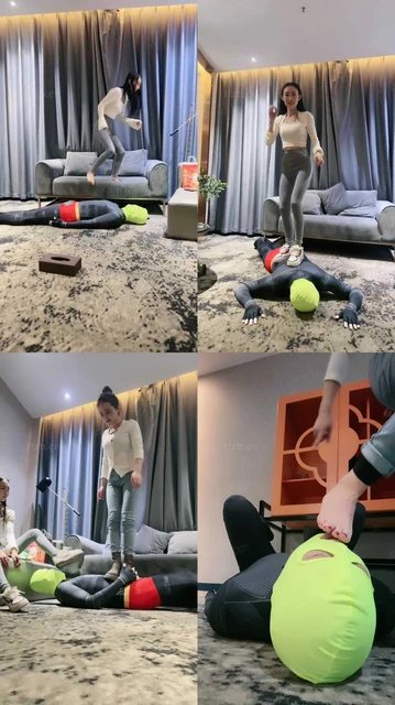 【沐阳大小姐】双S-全体重跳踩地毯狗/取笑奴隶