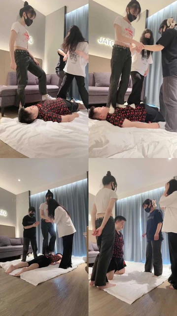 【尤物】4S-开发女大学生-跪拜踩头/钻胯骑马/踩踏腿绞【完整版】