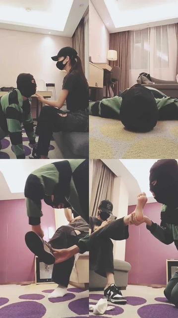 【美娜】御姐运动鞋超臭白袜辱狗