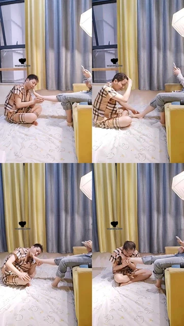 【乖乖m】白袜脚裸足狂舔【二】