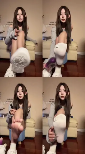 【丞妈】裸足+白棉袜羞辱寸止