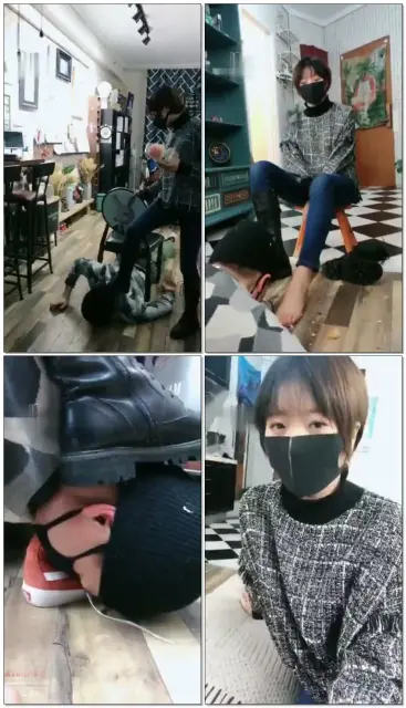 【美离子】剧情:变态女画家调学生