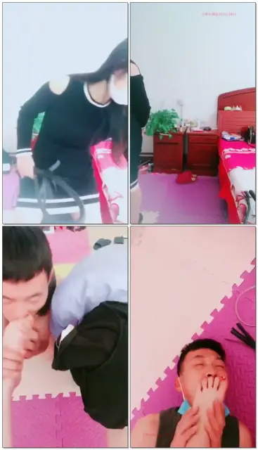【聊城魅影】收拾俩货,各种羞辱,舔鞋舔脚