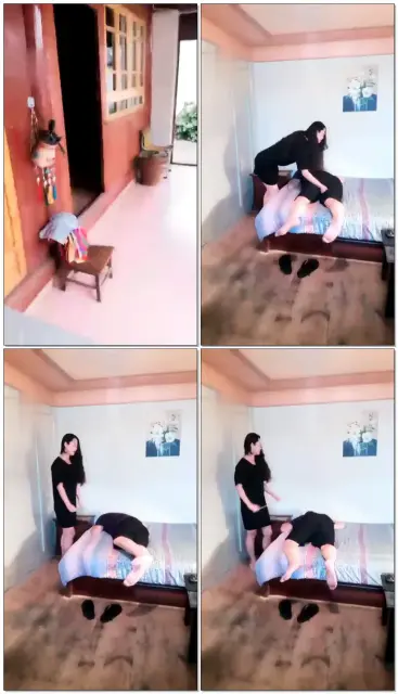 【女王菲主】鞭打拧大腿惩罚家务奴