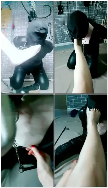 【东营天香百合】惩戒,半靴踩肿小腿
