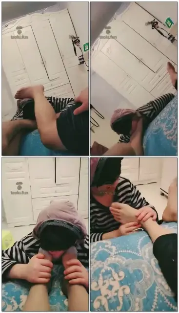 【杨贵妃情侣s】情侣主调教贱狗，舔脚