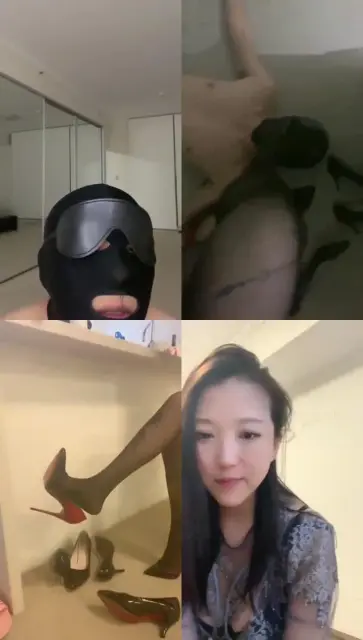 【简主地下室悉尼】黑丝高跟调教