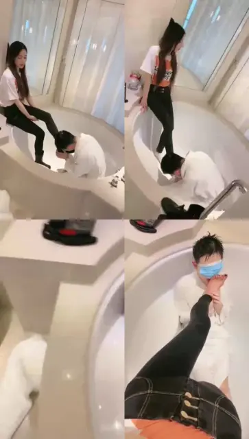 【CICI】超美网红浴室绞杀小贱狗