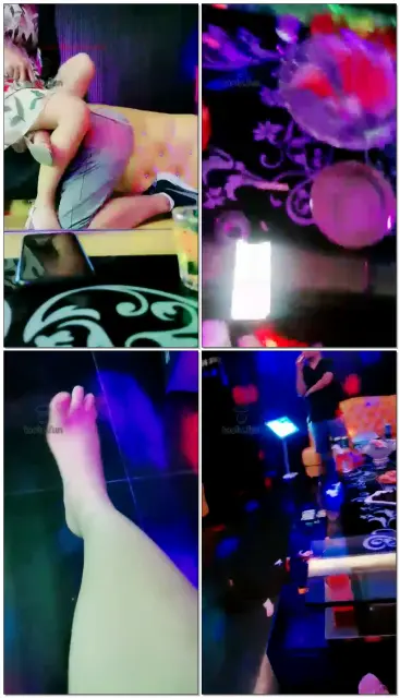 【广东银河女王】KTV刺激调教跪地舔脚SP加喂食