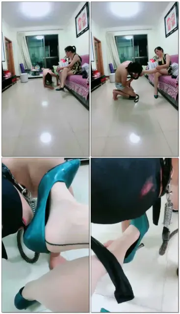 【瑾玲女王】妈妈T儿子鞭打，钻跨