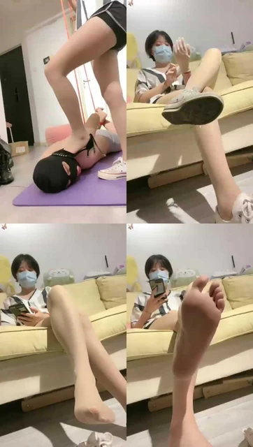 【美离子】帆布鞋裸足第一视角(官方已删)