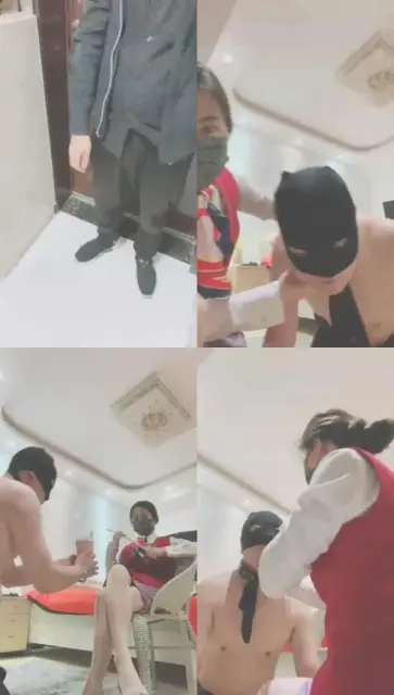 【妖妖学姐】调教送外卖的