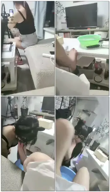 【柒染殿下】女m来给我用嘴洗脚了
