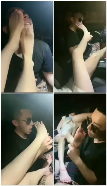 【西柚大大】车上吃草莓跟西柚，快来看腿