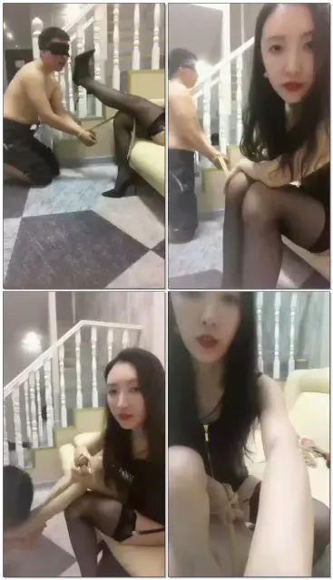 【羽殿下】漆皮吊带高跟女王装，捆绑，深喉，耳光