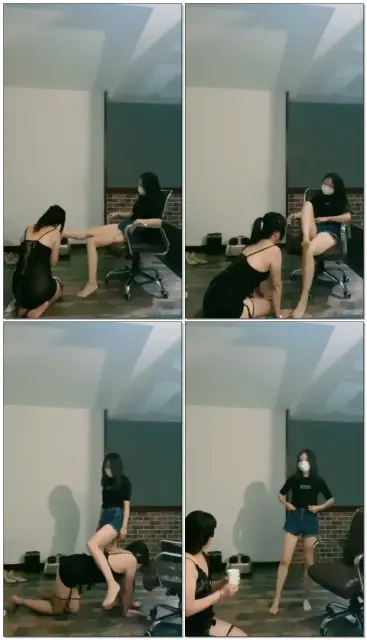 【乔安S】今天收女奴一个，臣服在美脚之下