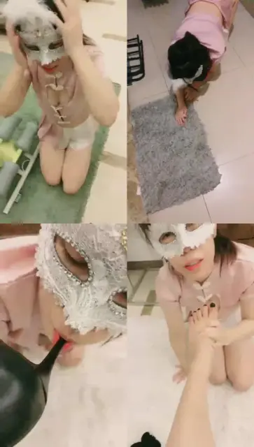 【雯主家的宝贝婳儿】户外，多种爬行，强制舔脚