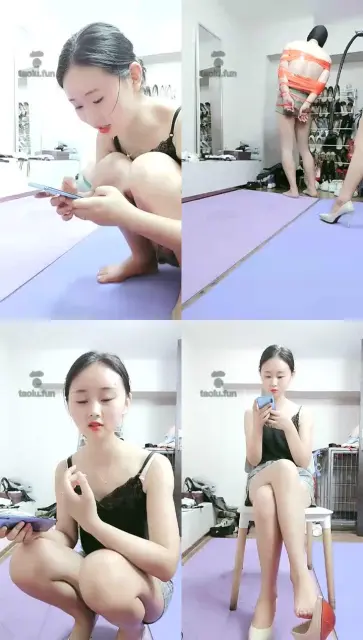 【千禧年的小魔女】胶带捆绑，虐乳，滴蜡