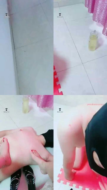 【聊城魅影S】一夜圣水赏赐给圈养奴,圣水泡丝袜堵嘴