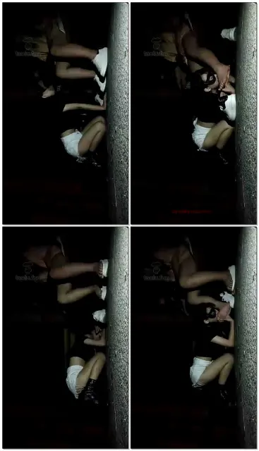 【女M安小可】深夜花园亭子尝试开发新认识的两个素人
