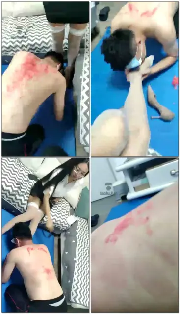 【情侣硕少S】情侣玩滴蜡腰带抽