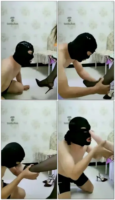 【千羽S】玩儿畜生，高跟爆嘴+黑丝深喉+崇拜+耳光