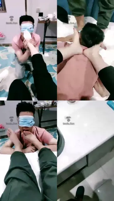 【依依女王大人】继续调教,舔脚啃脚后跟洗脚