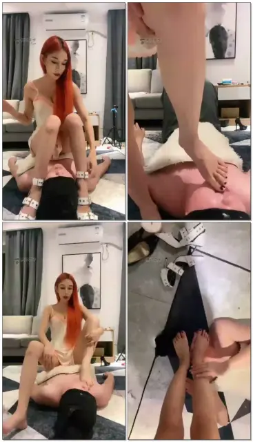 【伊茜】口水吐脚系恋足，踩脸，捏耳朵