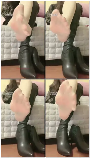 【安主s】长靴肉丝脚底第一视角