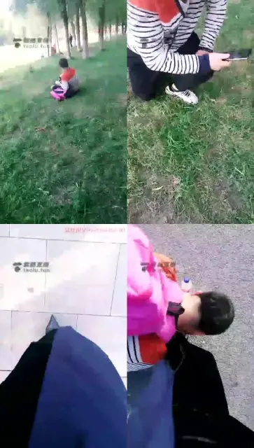 【丝皇女王】公园玩耍圈养狗