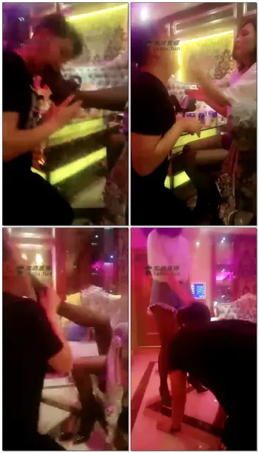 【京韵S】KTV玩男宠，抱着黑丝脚就是啃