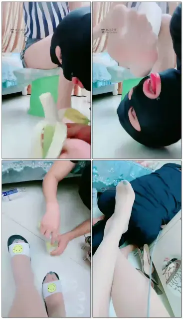 【丹丹S】调教私奴舔丝足喝圣水