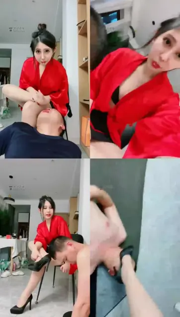 【芭比学生主】肉丝浓痰羞辱高跟踩踏控制