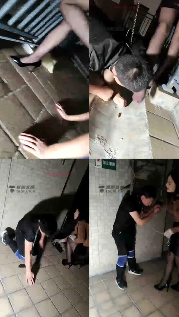 【涵涵S】户外遛狗踢裆