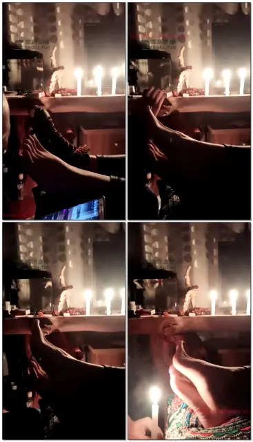 【女王菲主】停电不影响闻棉袜臭脚