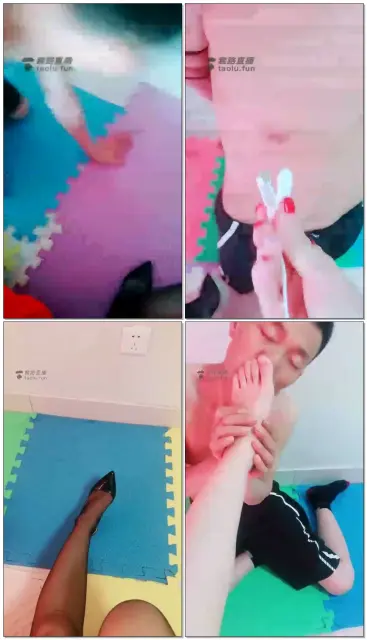 【聊城魅影S】绑起来丝袜堵嘴电击奶狗鞭打,舔脚羞辱