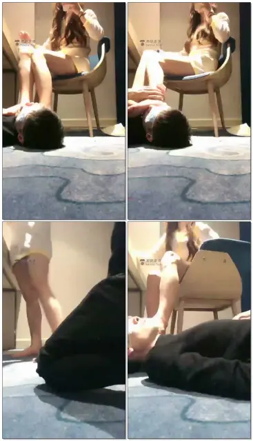 【可可S】踩着狗头享受舔脚，爽