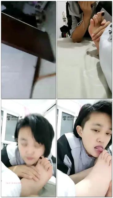 【冰女王】女奴伺候洗脚,然后舌头按摩