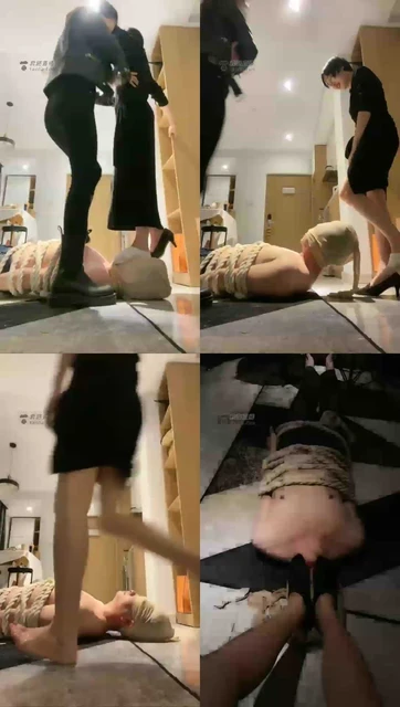 【伊茜S&鸢葵S】双s丹顶鹤无限全体重深喉踩喉踩脸【41分钟】【高情】