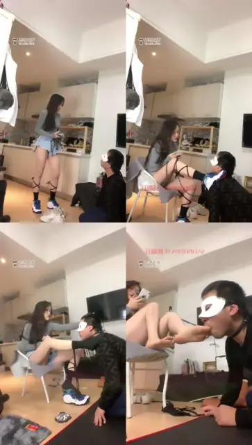 【安晴s】继父偷闻鞋窝被发现，当了我的狗