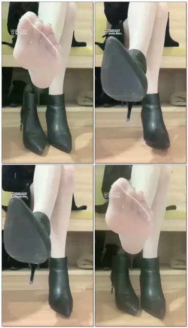 【安主s】仰视角美腿肉丝短靴