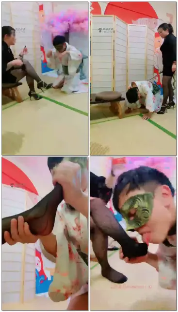 【瑾玲女王】剧情，茶室，训狗，耳光，深喉，骑马