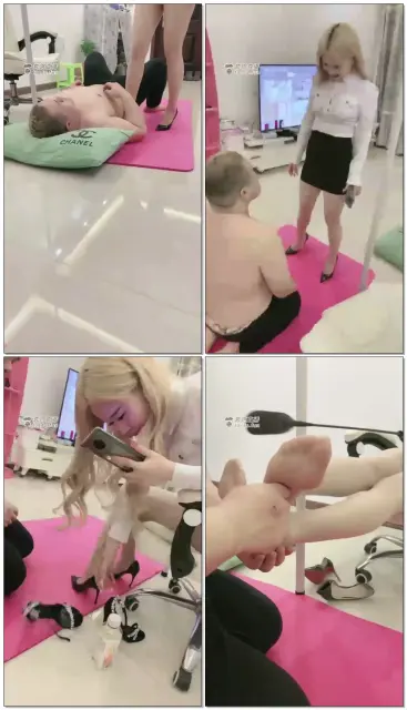 【冷柔S】女神全体重高跟踩踏死肥猪,鞋跟踩进肉里超狠!