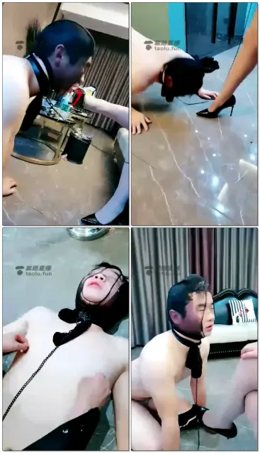 【林夕女王】第三方拍摄调狗，高跟花样踩踏，喂食，细跟踩舌头